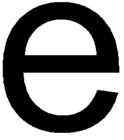 The very first letter e I had